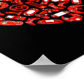 Poster Boys Valentines Day Gaming Video Gamer Controller  (Coin)