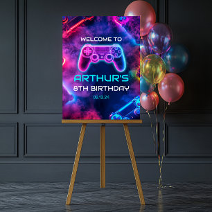 Poster Boys Vidéo Jeu Anniversaire Bienvenue