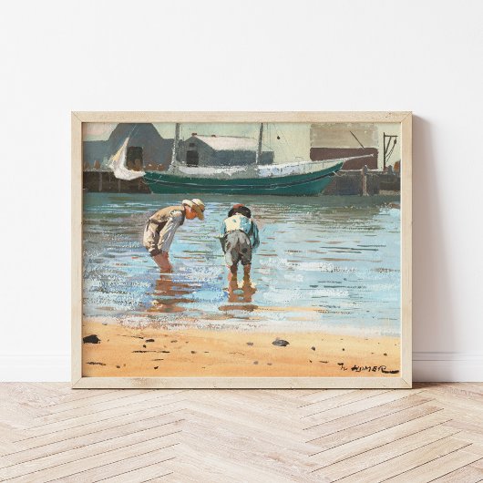 Poster Boys Wading | Winslow Homer