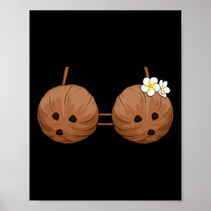 Poster Bra de noix de coco d'été Costume d'Halloween Hawa