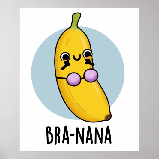 Poster Bra-na-na Funny Banana Bra Pun (Devant)