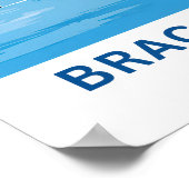 Poster Brac Island Croatie Imprimer Voyage (Coin)