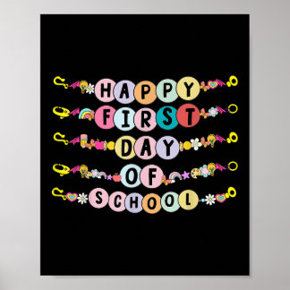 Poster Bracelets d'amitié pour enfants pour le premier jo