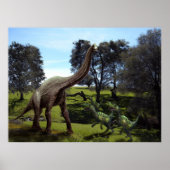 Poster ~ Brachiosaurus attaqués par des vélocirapt (Devant)