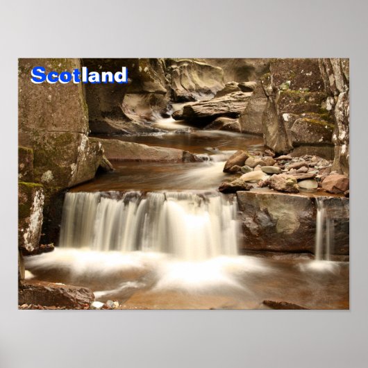Poster Bracklinn Falls, Perthshire, Écosse (Devant)