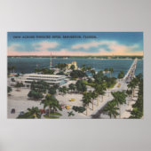 Poster Bradenton, Floride - Vue Sur Manatee River (Devant)