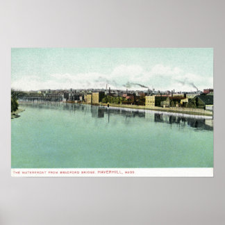 Poster Bradford Bridge Vue du front de mer