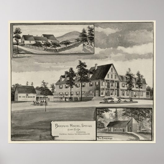 Poster Bradford Mineral Springs (Devant)