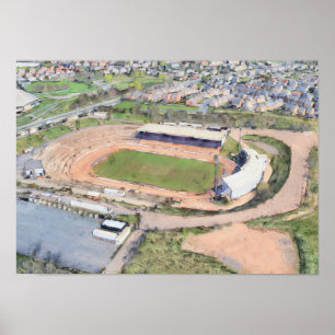 Poster Bradford Rugby League, stade Odsal