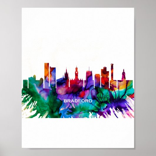 Poster Bradford Skyline (Devant)