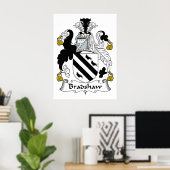 Poster Bradshaw Family Crest (Bureau à domicile)