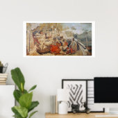 Poster Bradshaw's defence of Manchester (Bureau à domicile)