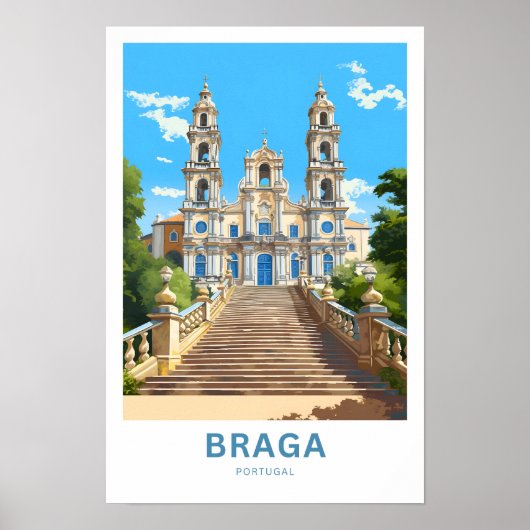 Poster Braga Portugal (Devant)