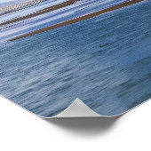 Poster Brahmaputra rivière et paysage de montagne - Tibet (Coin)