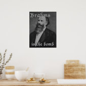Poster Brahms est la bombe (Cuisine)