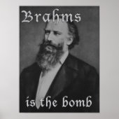 Poster Brahms est la bombe (Devant)