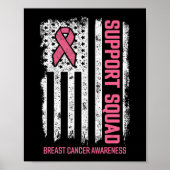 Poster Braille Cancer Shirts Support Squad Breast Cancer (Devant)