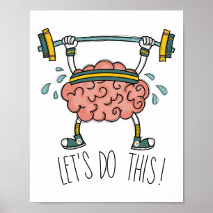 Poster Brain Gym Apprentissage du cerveau Professeur de c