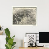 Poster Brainerd, MN Carte panoramique - 1914 (Bureau à domicile)