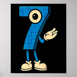 Poster Brainrot 67 Six Seven 6 7 Mème Personnalisé