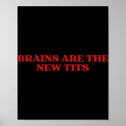 Poster Brains Are The New Y2k Aesthetic Funny Feminist  (Devant)