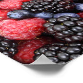 Poster bramen bramen met bosbessen (Hoek)