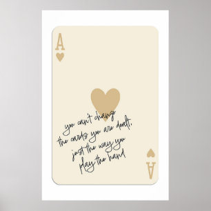 Poster branché Ace of Hearts