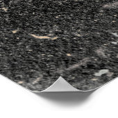 Poster Branche cerise, rouge et noir (Coin)