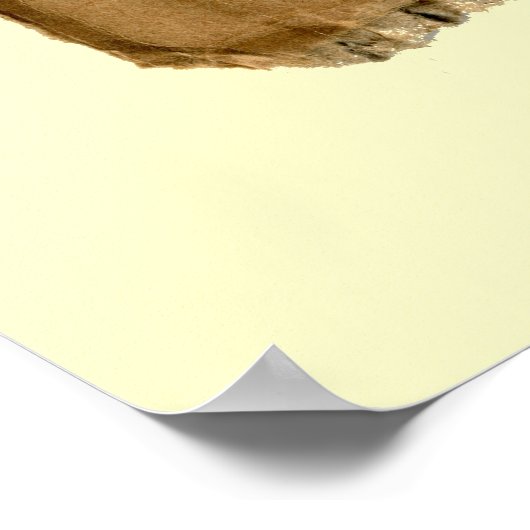 Poster Branche cerise sur carton (Coin)