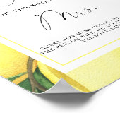 Poster Branche Citrons - Devinez combien de bouchons (Coin)