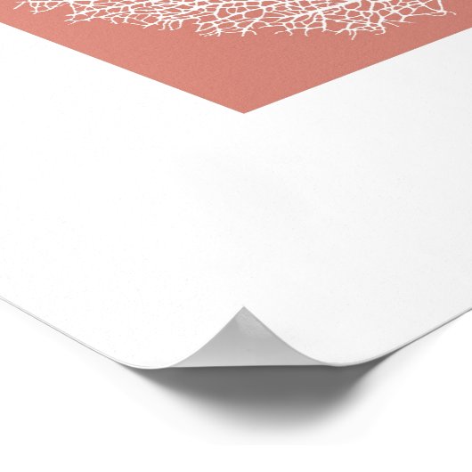 Poster branche corail (Coin)