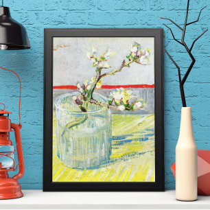 Poster Branche d'amande en fleurs par Vincent van Gogh