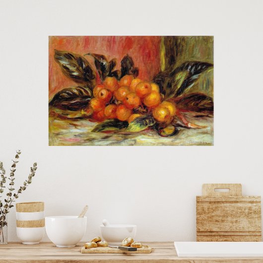 Poster Branche de néflier par Pierre Renoir (Cuisine)