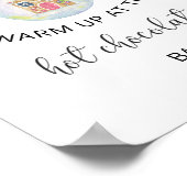 Poster Branche d'hiver - Haut à la barre de chocolat chau (Coin)