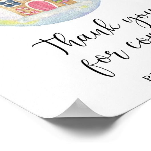 Poster Branche d'hiver - Merci à venir (Coin)