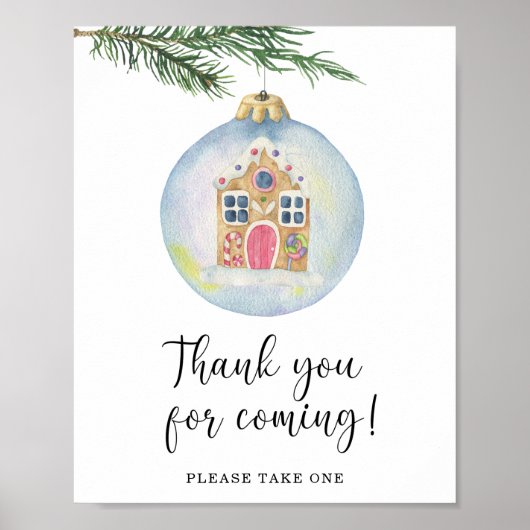 Poster Branche d'hiver - Merci à venir (Devant)