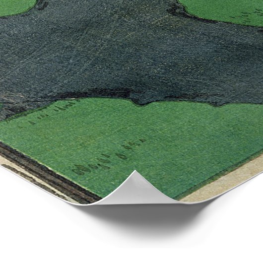 Poster Branche d'un prunier à fleurs (Coin)