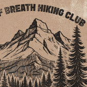 Poster branché Retro Funny Randonnée