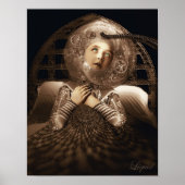 Poster Branché sur l'impression de grille (Devant)