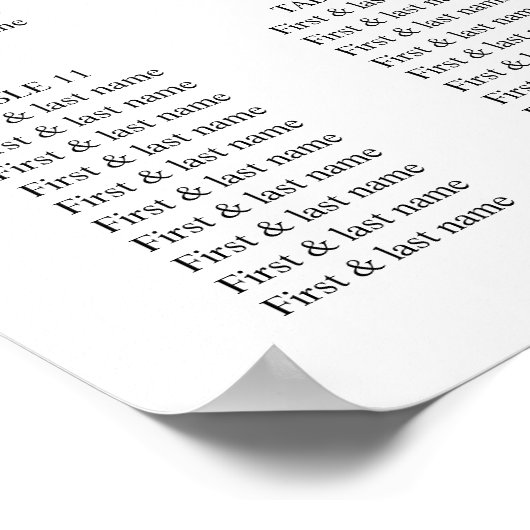 Poster Branche verte d'olive simple (Coin)