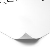 Poster Branche verte d'olive simple (Coin)