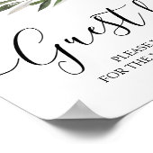 Poster Branche verte d'olive simple (Coin)