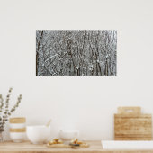 Poster Branches couvertes de neige hiver (Cuisine)