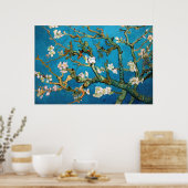 Poster Branches d'amandes en détail de fleurs, Van Gogh (Cuisine)
