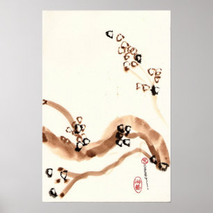 Poster Branches de chêne