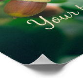 Poster Branches de chêne avec des glands (Coin)