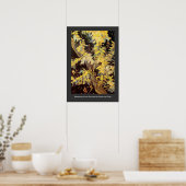 Poster Branches de l'acacia en floraison Vincent van Gogh (Cuisine)