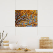 Poster Branches de Maple Feuilles II Orange Automne (Cuisine)