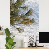 Poster Branches De Pins Et Neige À Ottawa. Commandez dès  (Bureau à domicile)