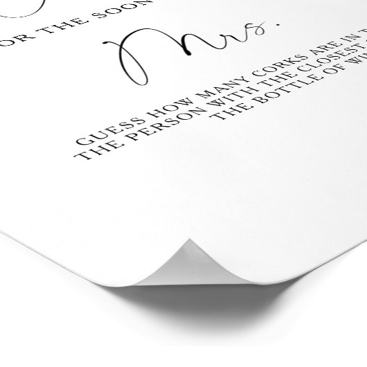 Poster Branches - Devinez combien de lièges (Coin)